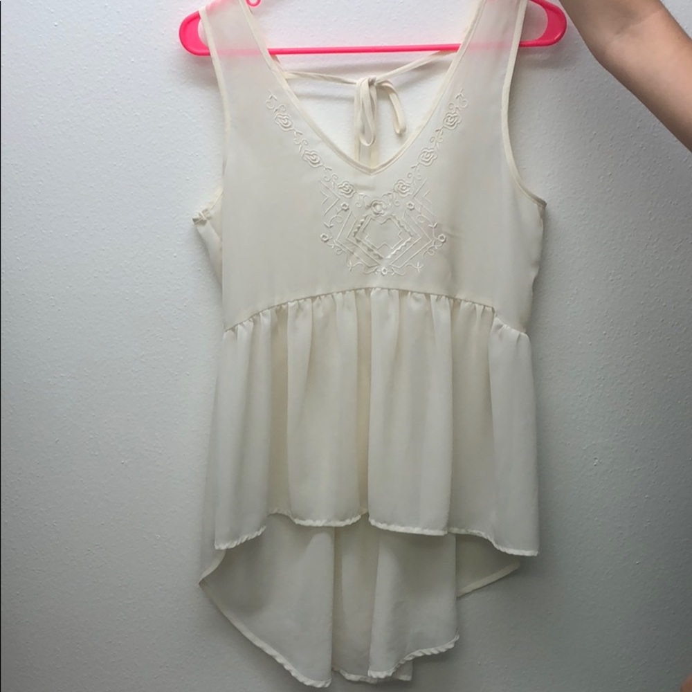 Beautiful embroidered tank top